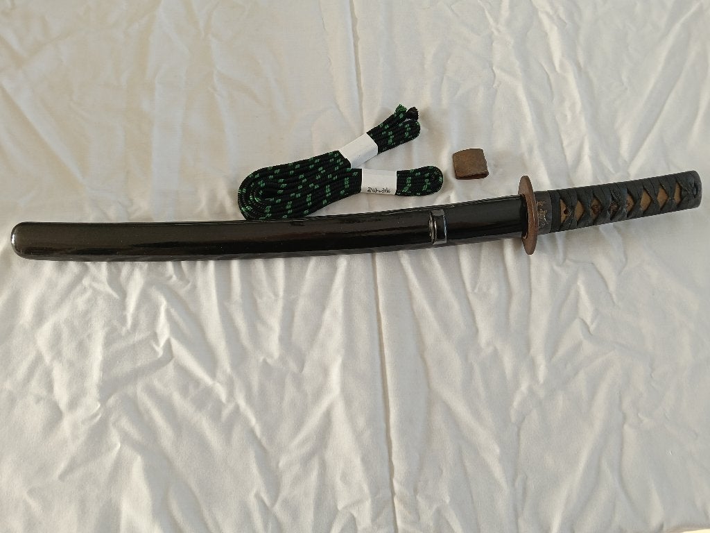 Japanse antieke wakizashi koshirae , katana, tanto., Hout, Wapen, Handgemaakt, Ophalen of Verzenden