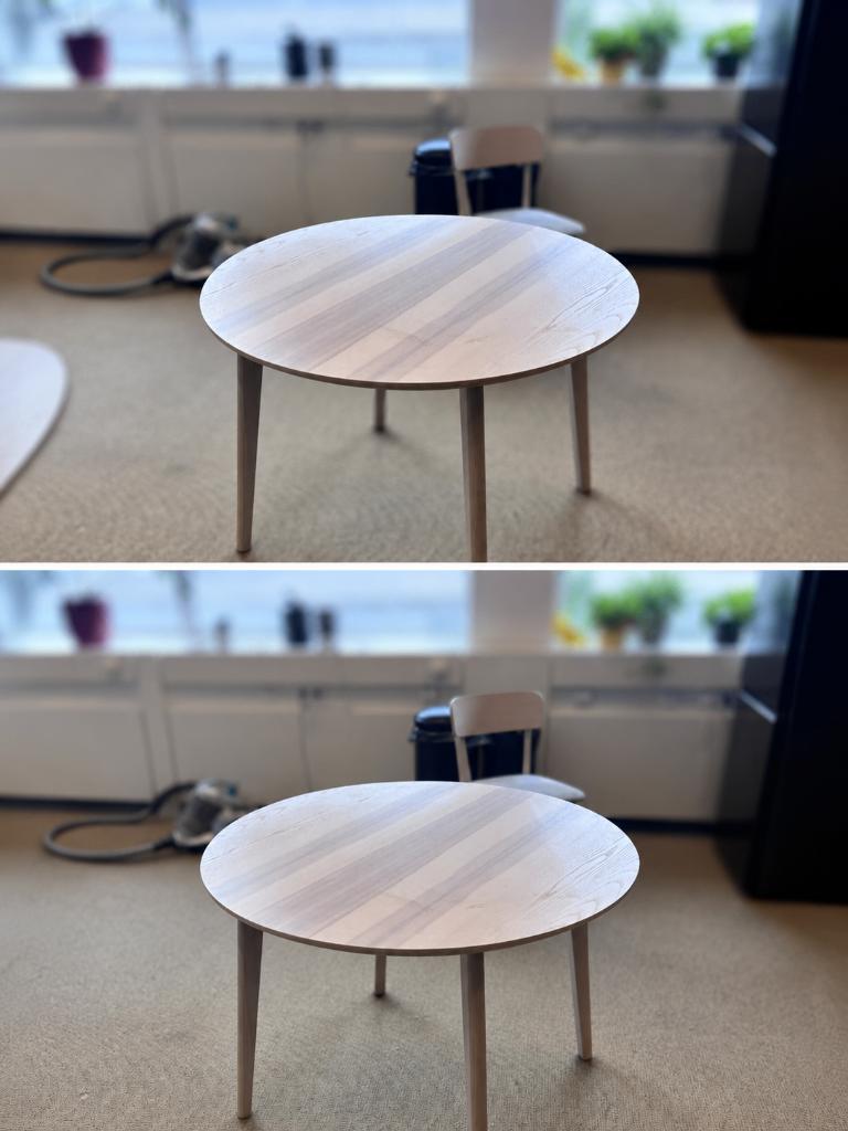 Ikea LISABO tafel 105 essenfineer, Ophalen, Rond, Zo goed als nieuw, Vier personen