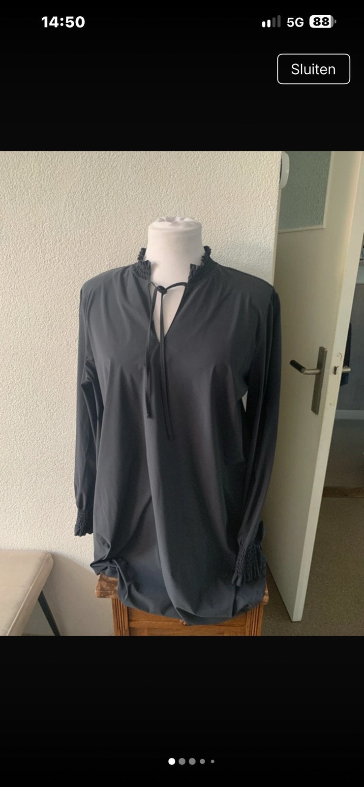 Plus basic pak grijs maat 50, Kleding | Dames, Ophalen of Verzenden, Zo goed als nieuw, Grijs, Broek of Spijkerbroek