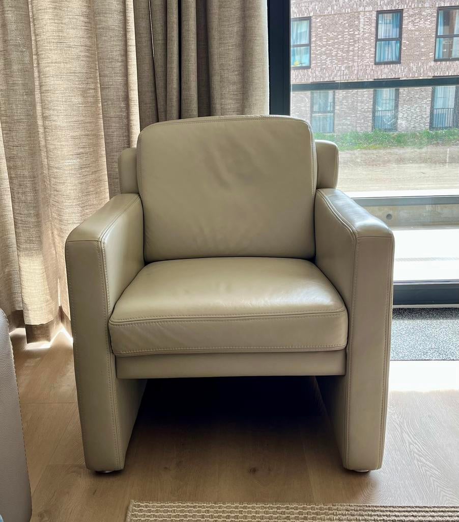 Lederen Fauteuil Natuzzi ( Nieuwstaat!), Ophalen, Zo goed als nieuw, Tijdloos, 50 tot 75 cm