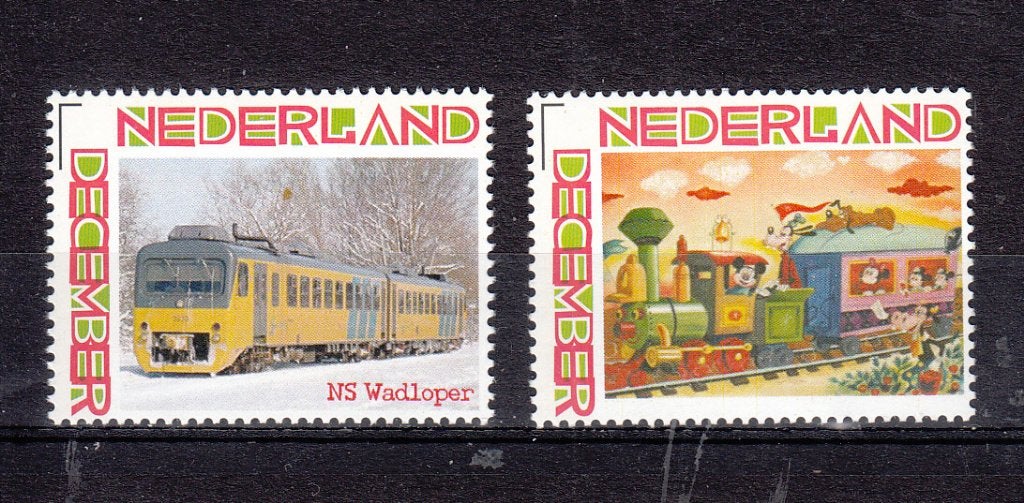 treinen persoonlijke december: NS wadloper + speelgoedtrein, Postzegels en Munten, Ophalen of Verzenden, Na 1940, Postfris