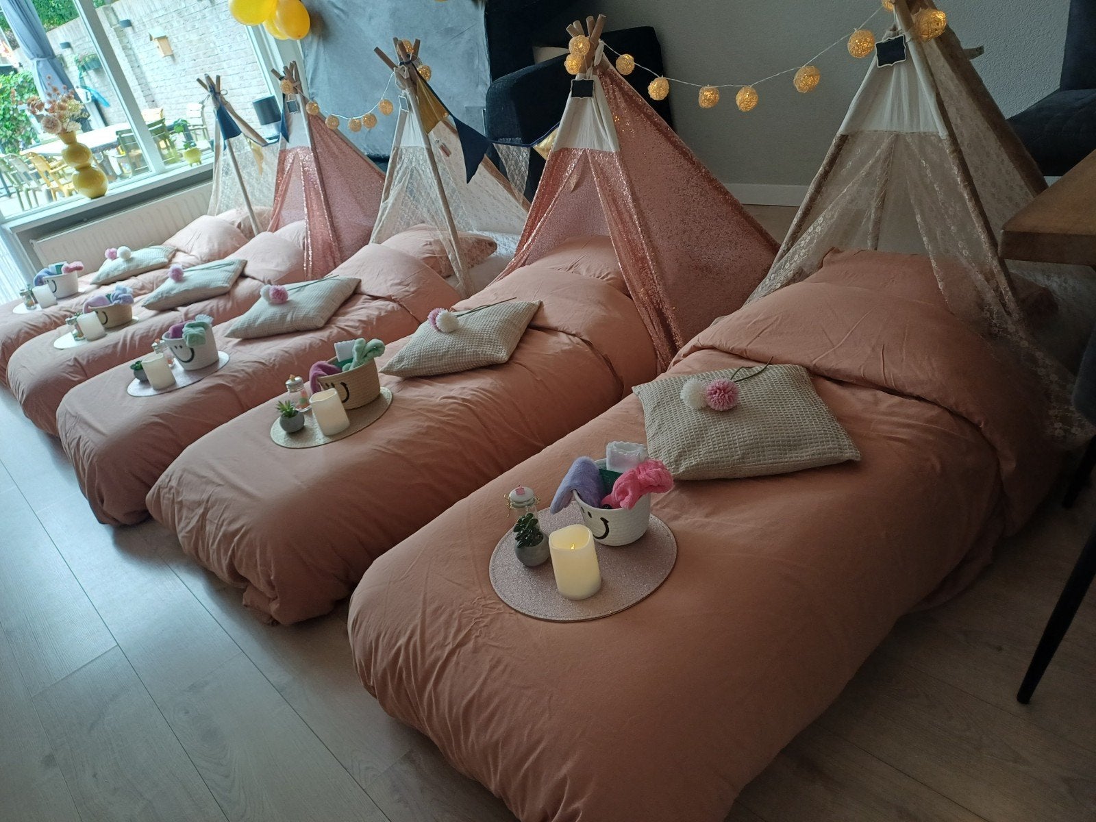 Tipi Dreamz Slaapfeestje kinderfeestje, Ophalen
