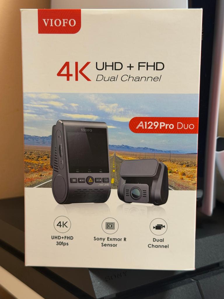 VIOFO A129 Pro Duo 4K Dashcam voor en achter, nieuw, Ophalen of Verzenden, Nieuw
