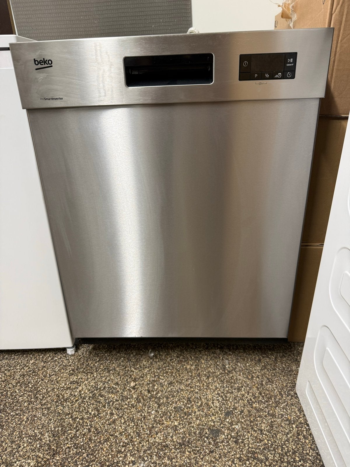Beko Inbouw Rvs Vaatwasser - Zo goed als nieuw, Ophalen, 60 cm of meer, Eco programma, Zo goed als nieuw