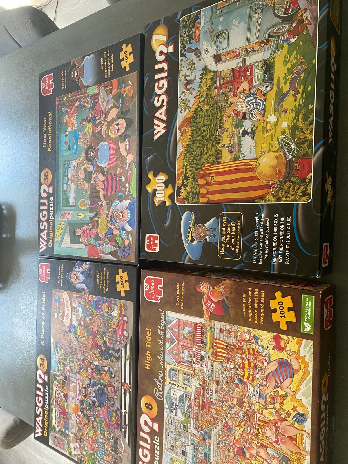 Heel veel wasgij puzzels te koop of om te ruilen, Hobby en Vrije tijd, Ophalen of Verzenden, 500 t/m 1500 stukjes, Zo goed als nieuw