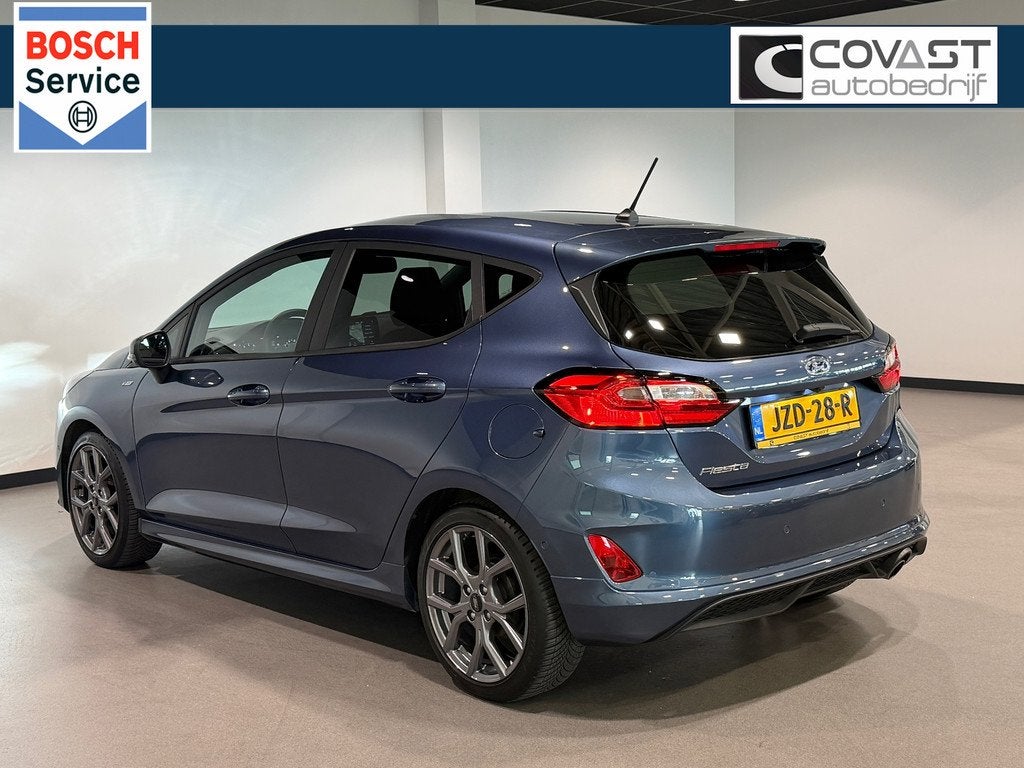 Ford FIESTA 1.0 EcoBoost ST-Line Full-LED|Adapt.Cruise|Carpl, Stof, Blauw, 100 pk, Bedrijf