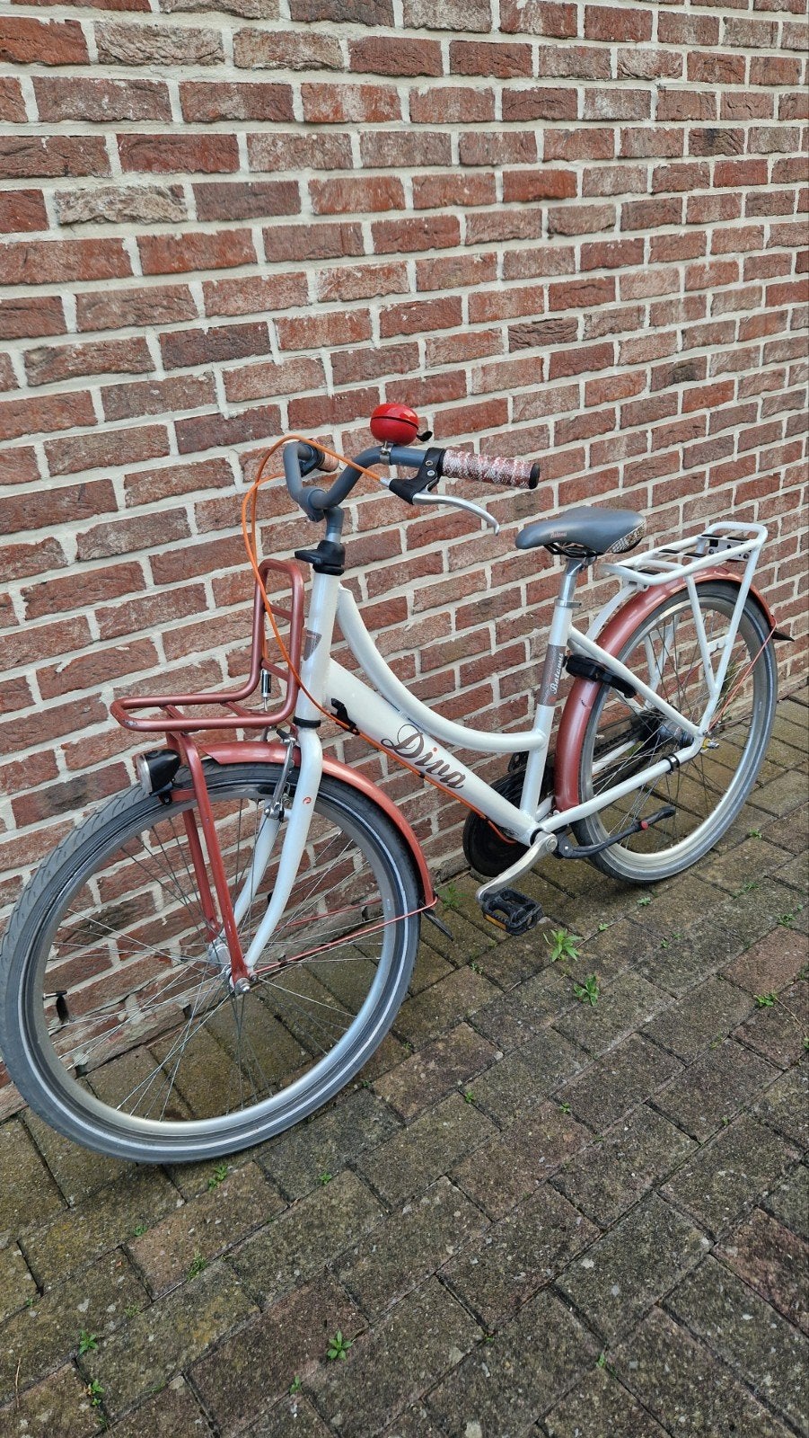 Meisjesfiets Batavus Diva 26 inch, 3 versnellingen inbouw, Ophalen, Gebruikt, 26 inch of meer, Versnellingen