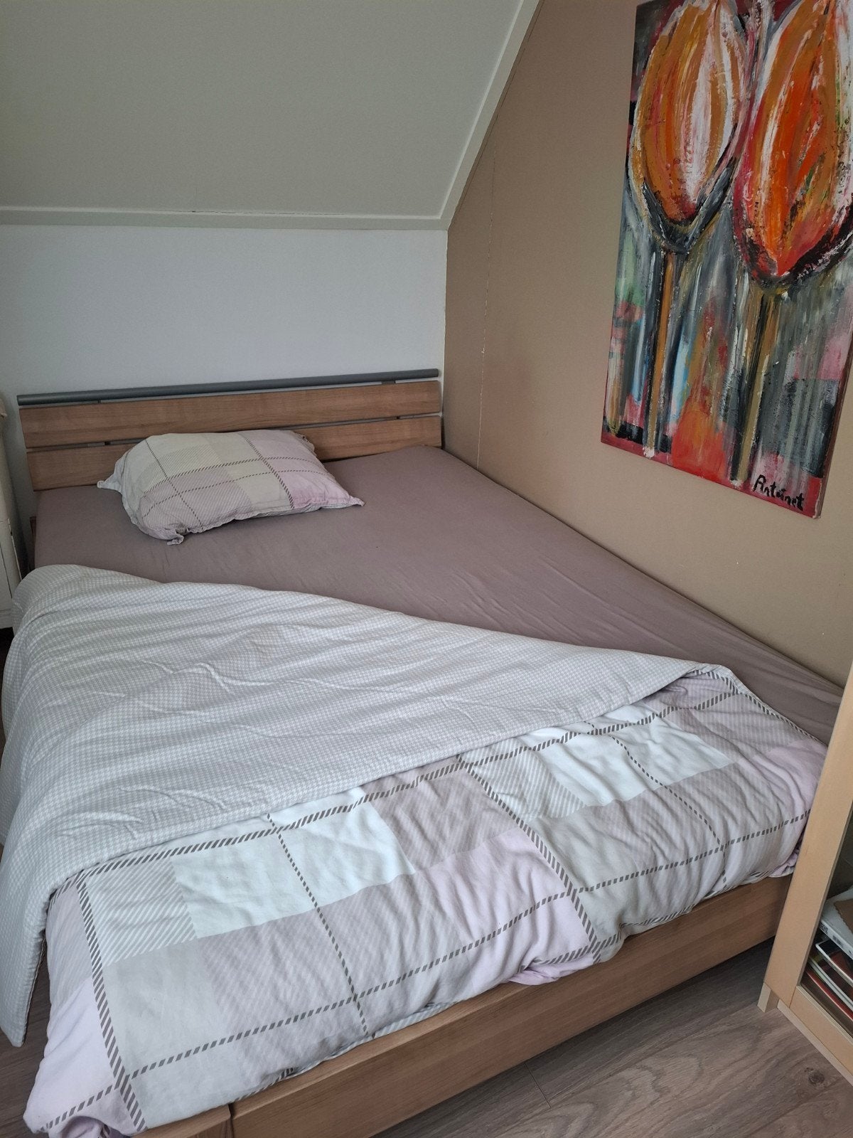 Mooi 2 persoonsbed 140X200, Ophalen, Tweepersoons, 140 cm, Zo goed als nieuw