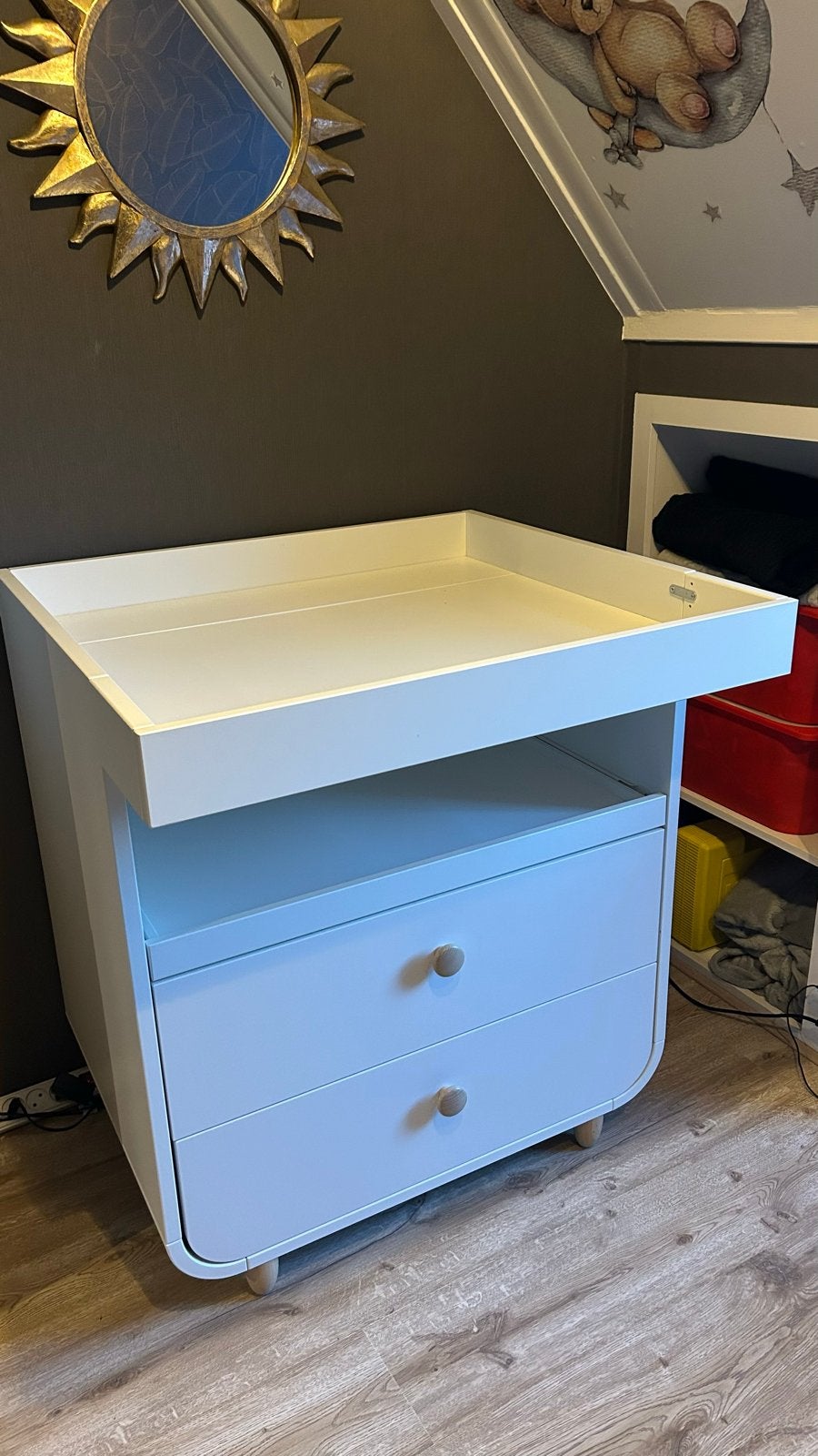 IKEA SMÅSTAD Commode met 2 lades, wit, Ophalen, 50 tot 70 cm, Zo goed als nieuw, 75 tot 100 cm