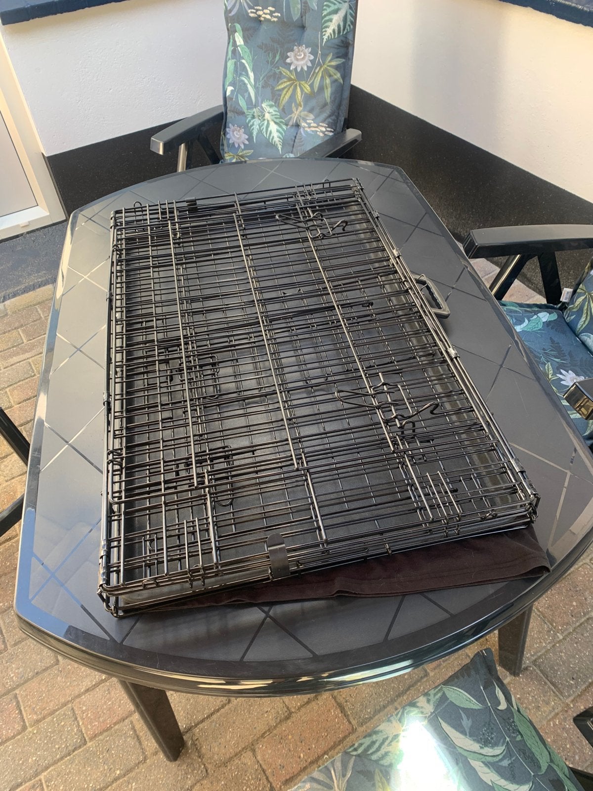 TK ZGAN BENCH ZWART 2 DEUREN LXBXH 90x56x62, Ophalen, Zo goed als nieuw