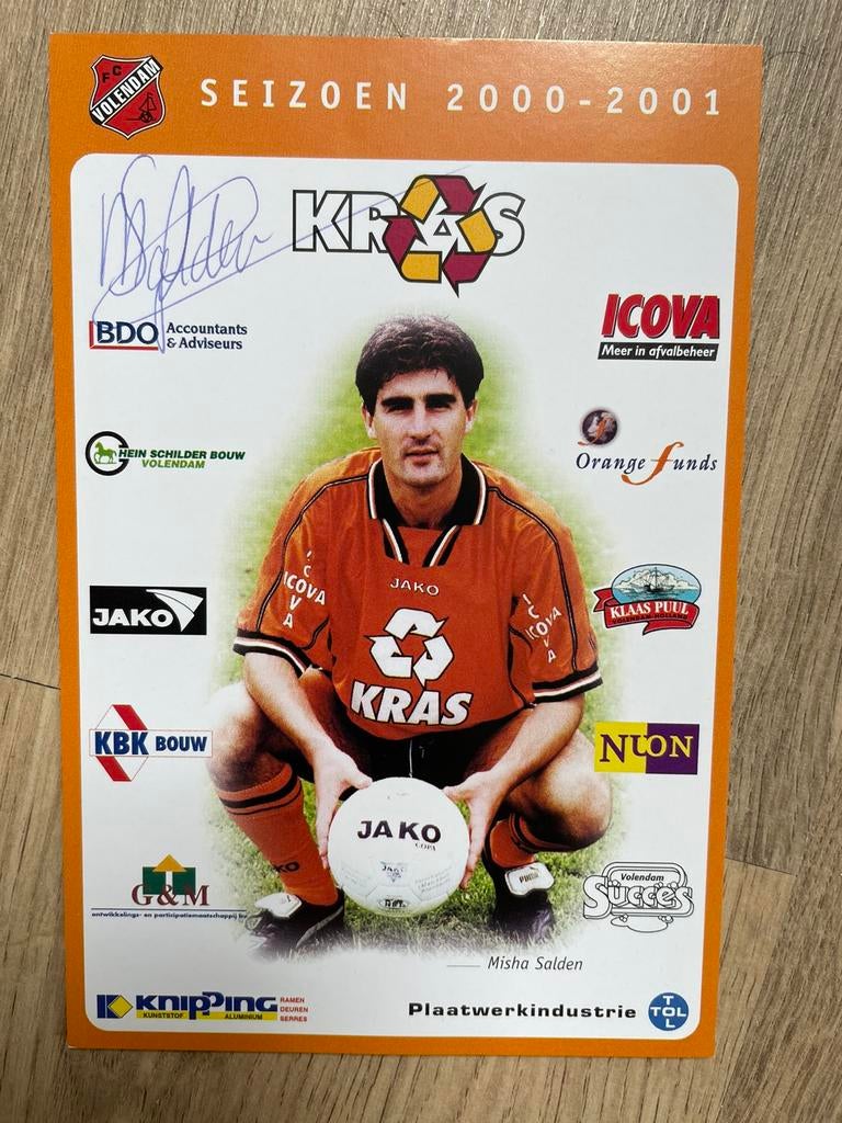 Fotokaart Misha Salden (Volendam) ., Ophalen of Verzenden, Nieuw, Spelerskaart