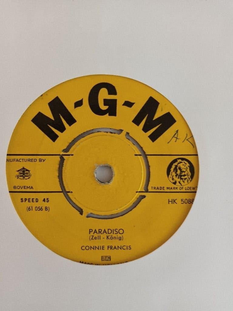 Connie Francis - Paradiso, Originele persing, 7 inch, Ophalen of Verzenden, Zo goed als nieuw