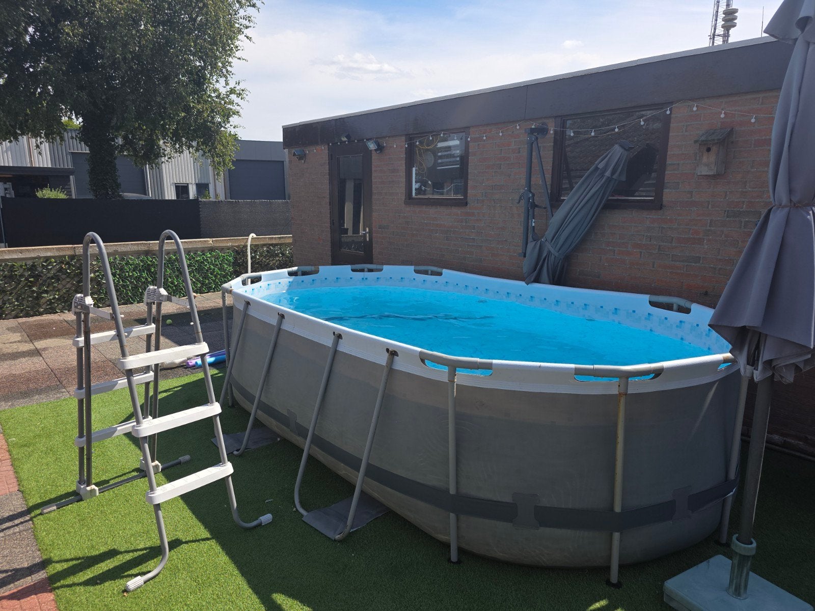 Bestway Steel Pro Max Ovaal Opzetzwembad - 427x250x100 cm, Ophalen, Gebruikt, 200 tot 300 cm, 80 tot 120 cm