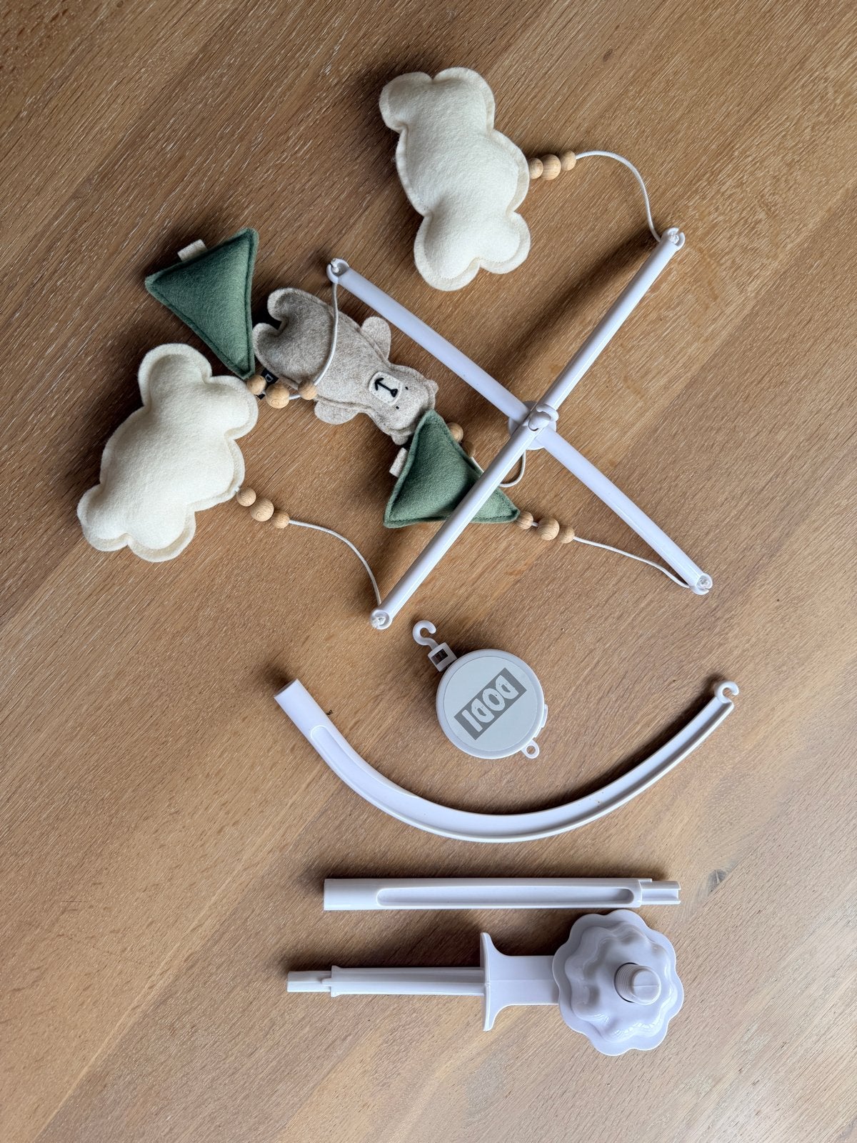 Dodi Baby muziekmobiel met beertjes en wolken, Ophalen of Verzenden, Zo goed als nieuw, Mobiel