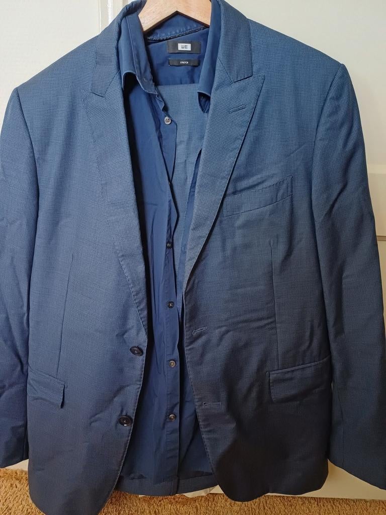 Pal Zileri Made in Italy Blauw Herenpak Maat L, Maat 52/54 (L), Blauw, Pal Zileri, Ophalen of Verzenden