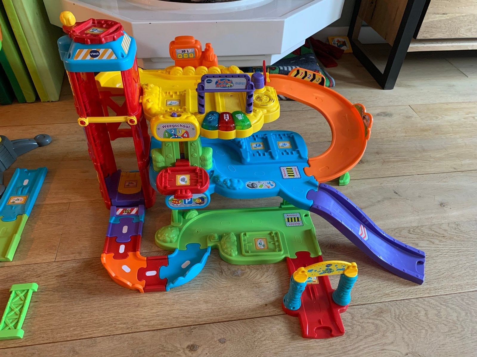 V-tech Toet Toet Autogarage, Wasstraat & Bouwplaats, Kinderen en Baby's, Ophalen, Gebruikt