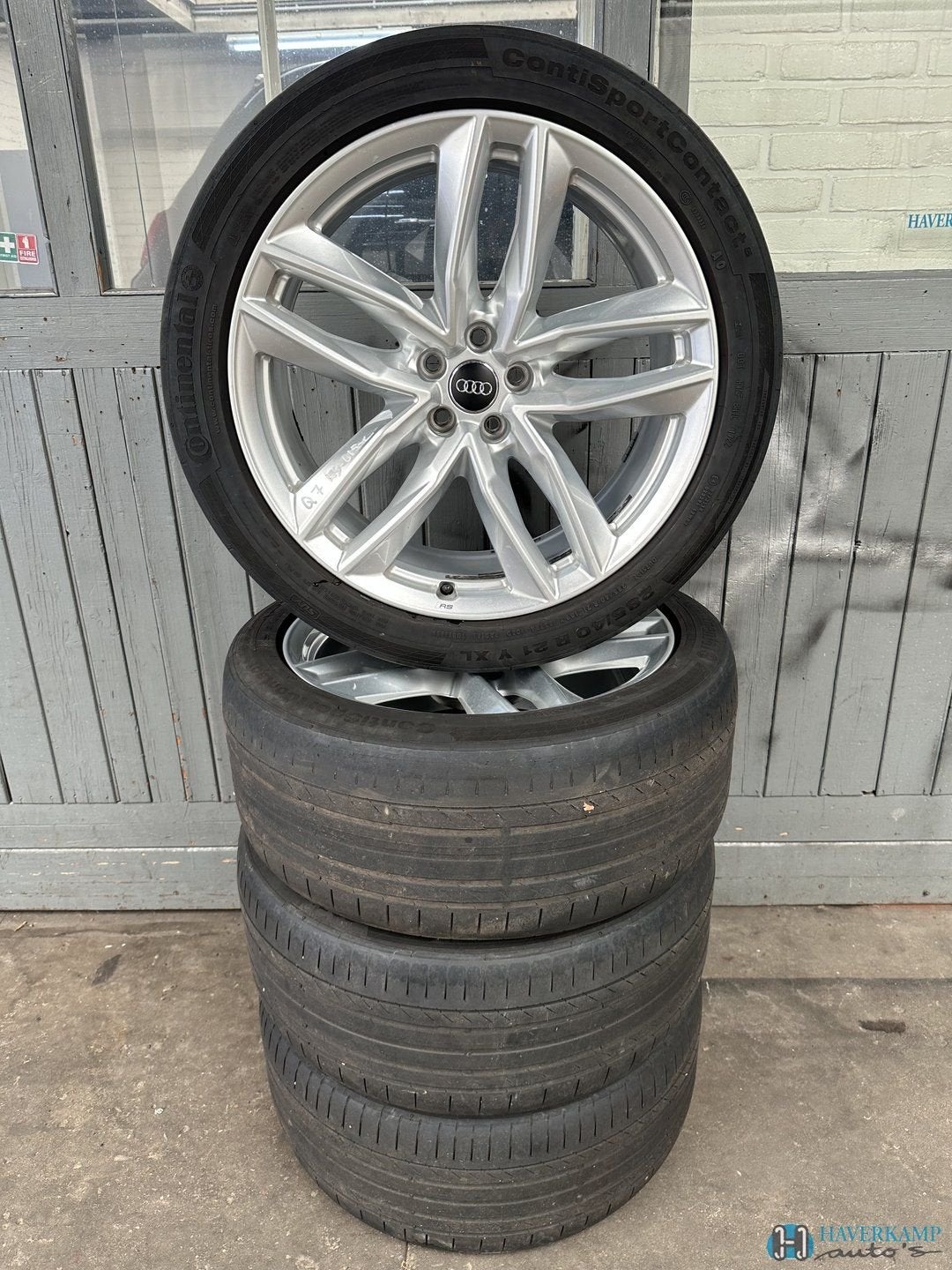 Audi Q7 zomerset 285 40 21 origineel, Ophalen, Gebruikt, -, 285 mm