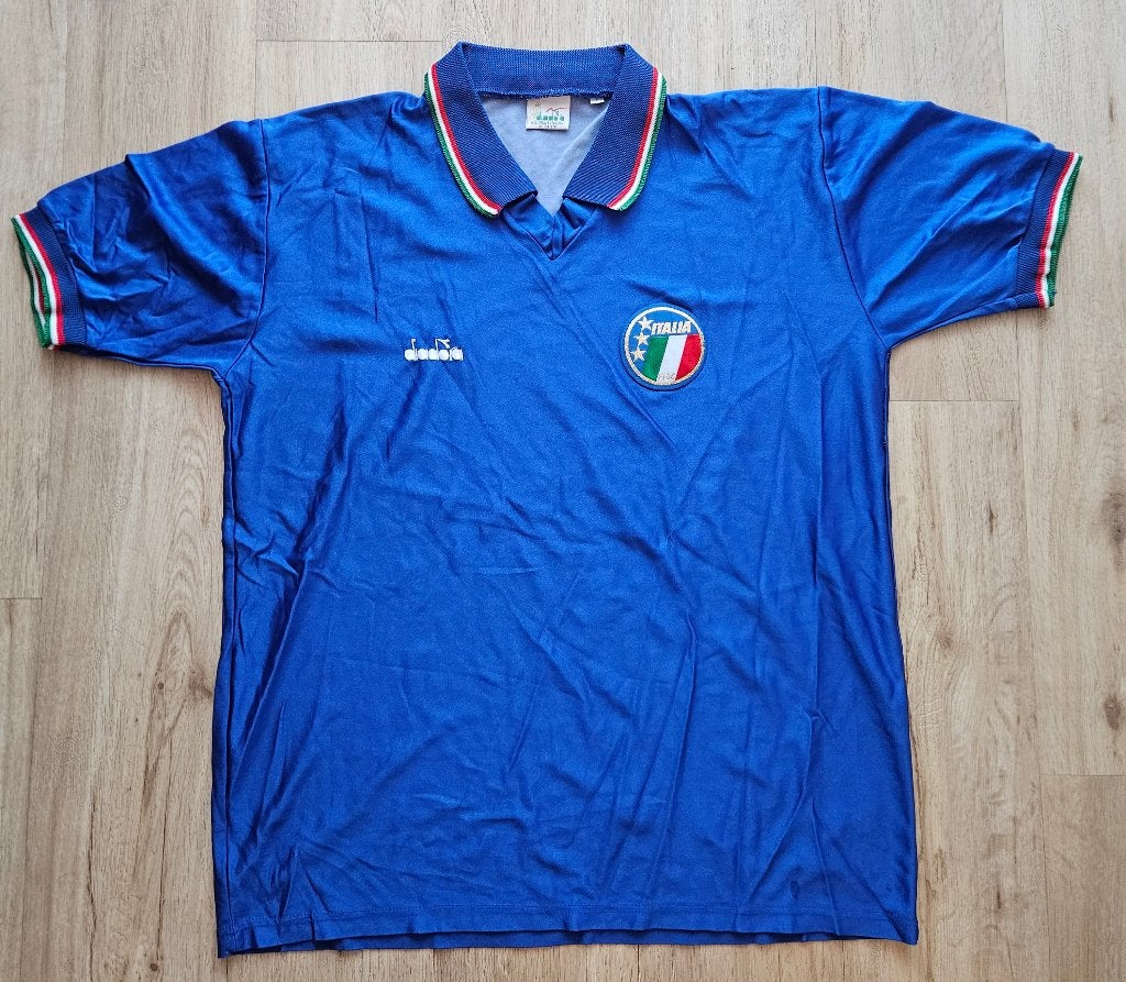 Italië vintage voetbalshirt WK 1990, Ophalen of Verzenden, Zo goed als nieuw, Buitenlandse clubs, Shirt