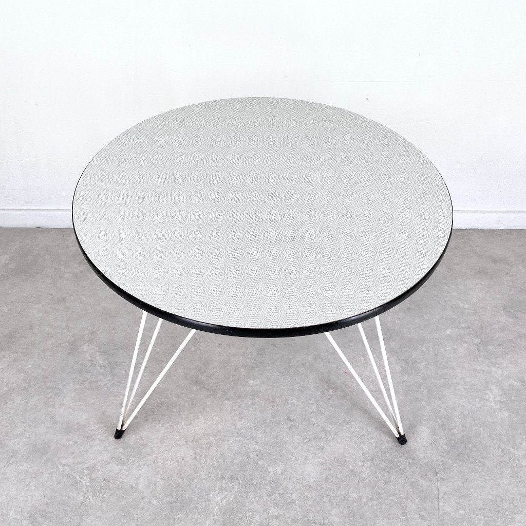 salontafeltje Formica blad draadstalen frame 50s 60s, 100 tot 150 cm, -, -, -