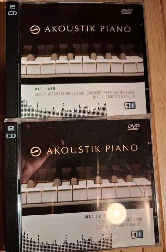Akoustik Piano Software (2x 2 CD/DVD set) - Mac/Win, Verzenden, Gebruikt, MacOS