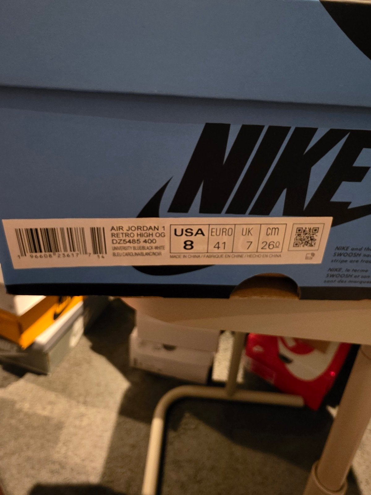 Nike Air Jordan 1 Retro High OG UNC Carolina Blue, Blauw, Nike, Nieuw, Ophalen of Verzenden