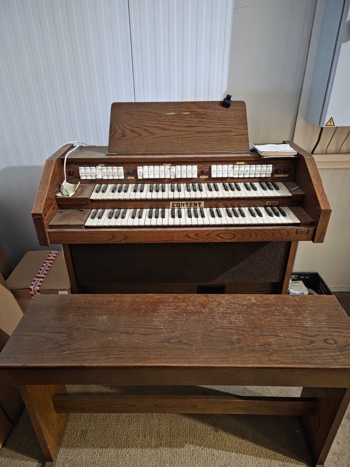 Content K350 orgel - defect, gratis af te halen, Ophalen, Gebruikt, 2 klavieren, Orgel