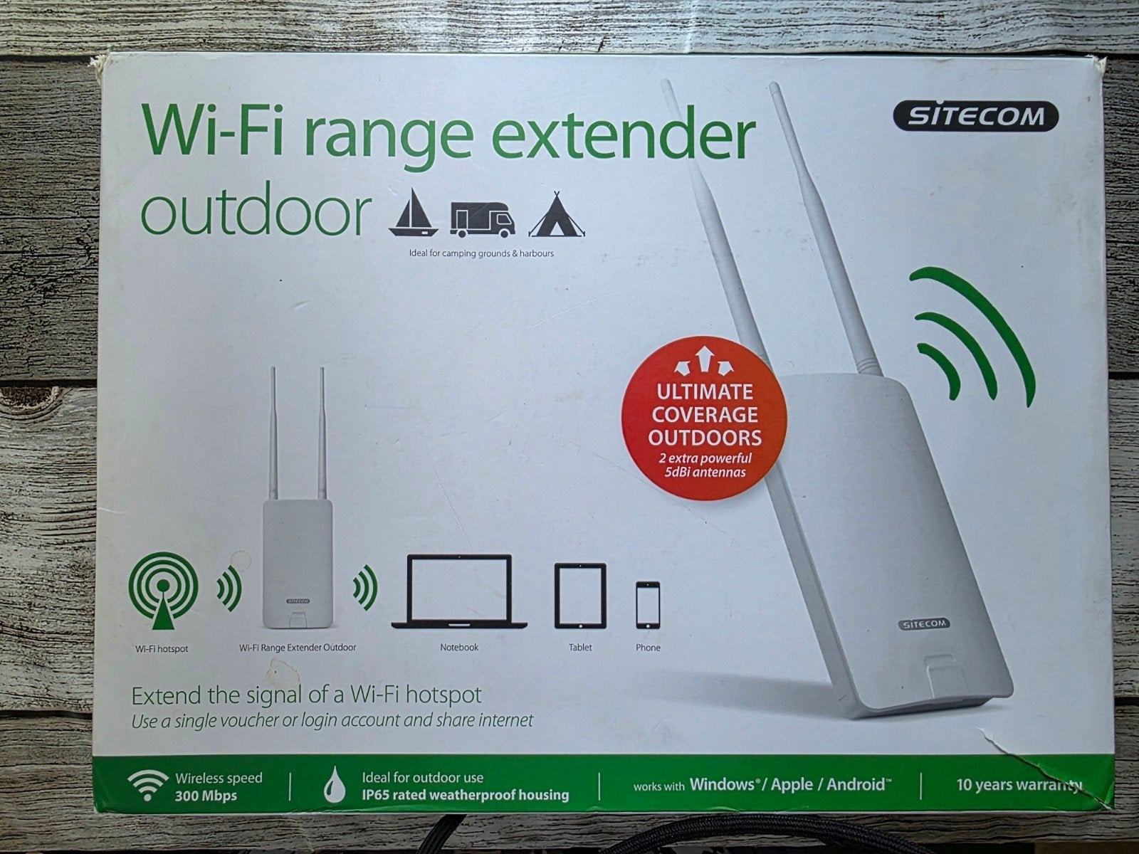Wi-fi range extender outdoor Sitecom, Ophalen of Verzenden, Detector, Sensor of Melder