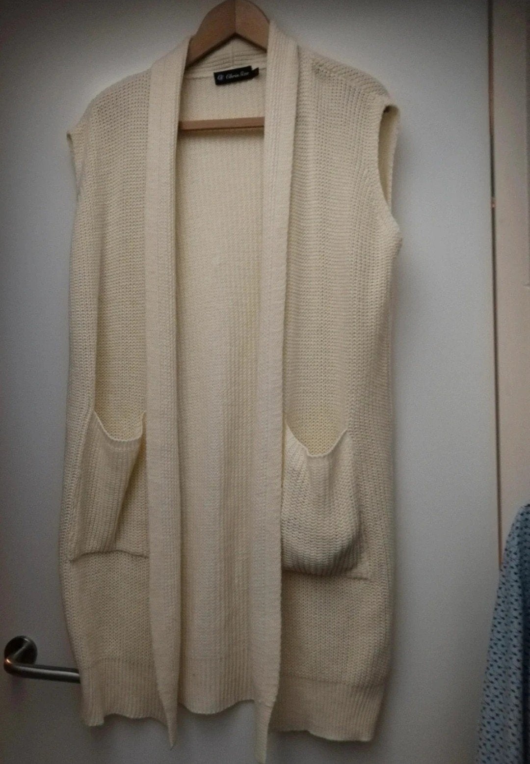 Mouwloos vest van ChrisSize in maat 46, Kleding | Dames, Truien en Vesten, Zo goed als nieuw, Maat 46/48 (XL) of groter, Beige