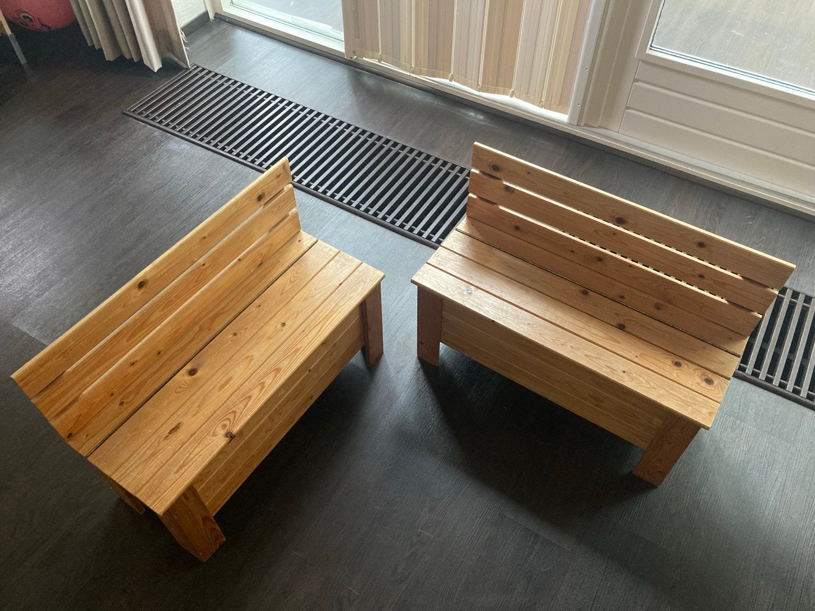 Ikea houten kinder opbergbankjes met opbergruimte, Ophalen, Gebruikt, Twee, Overige kleuren