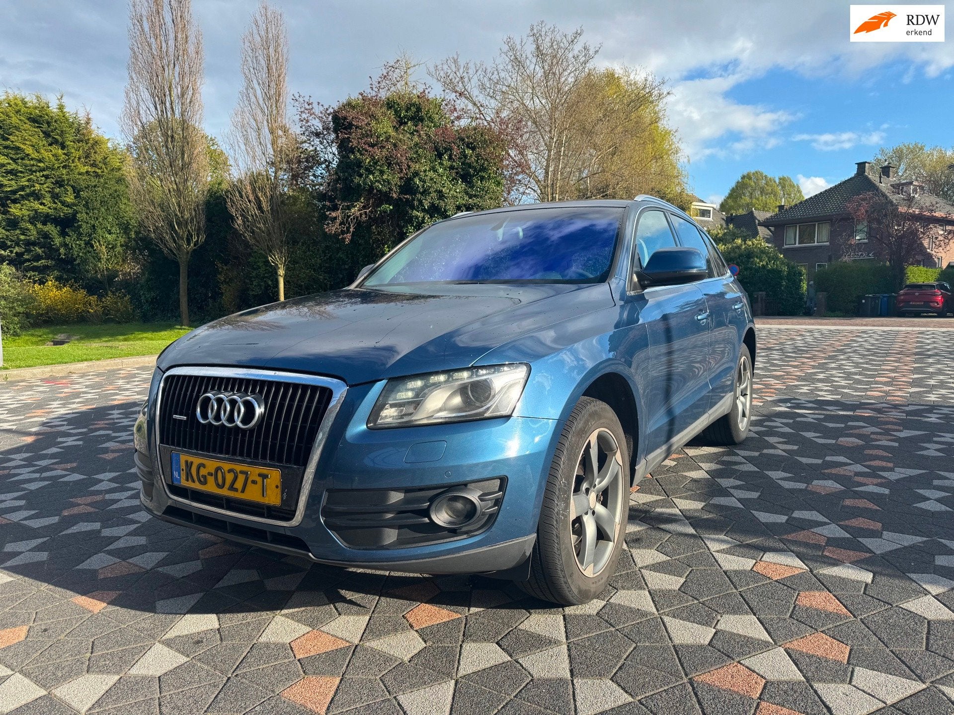 Audi Q5 3.0 TDI quattro Pro Line, Auto's, Euro 5, Gebruikt, Blauw, 226 €/maand