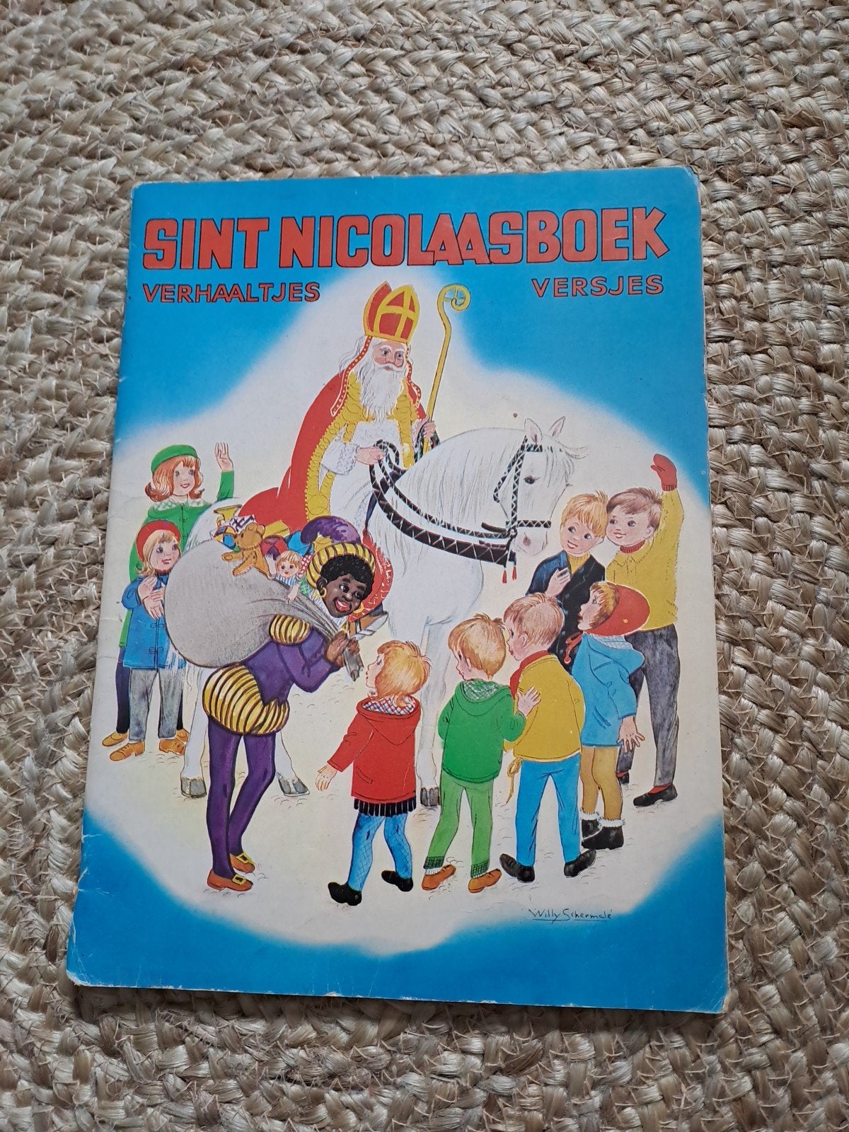 Sint Nicolaasboek Verhaaltjes Versjes - Willy Schermelé, Boeken, Ophalen of Verzenden, Gelezen, Willy Schermelé, Sprookjes