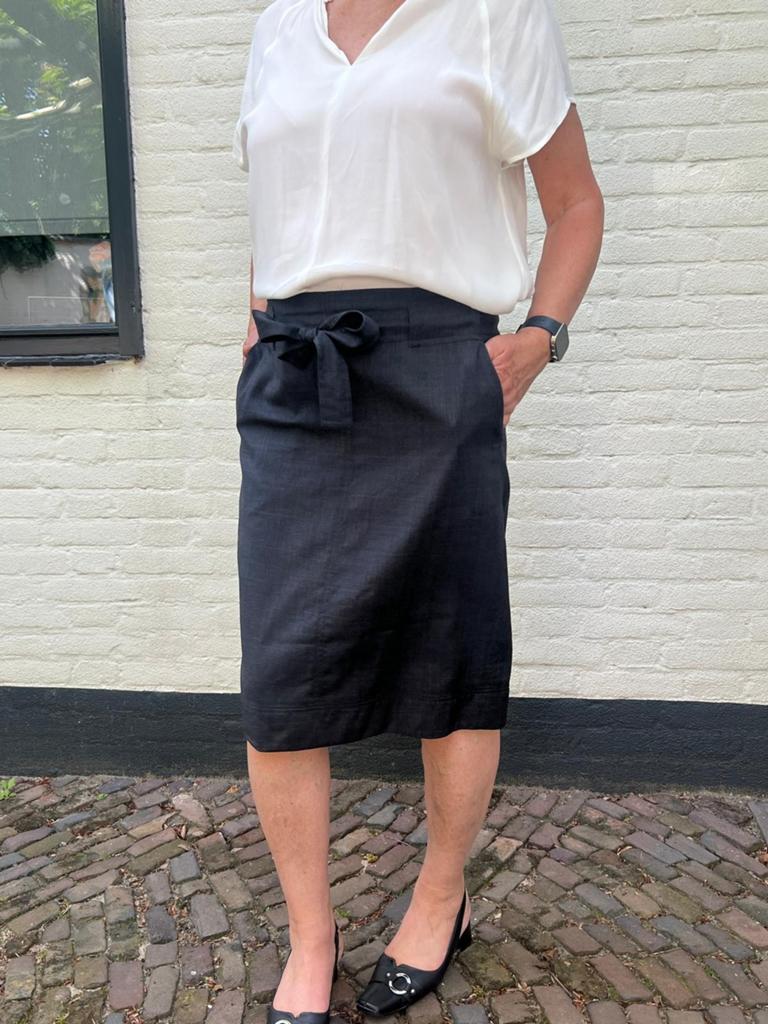 Isabel Marant Etoile 100% wollen rok met strikcentuur, mt 42, Kleding | Dames, Maat 42/44 (L), Ophalen of Verzenden, Zo goed als nieuw