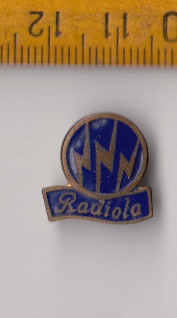 Radiola Philips Radio embleem schildje logo A, Ophalen of Verzenden