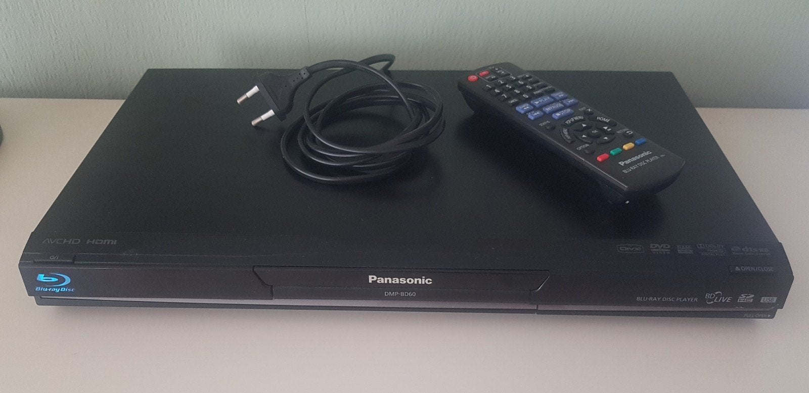 Blu-Ray Speler Panasonic DMP-BD60 incl. Afstandsbediening, Audio, Tv en Foto, Blu-ray-spelers, Ophalen of Verzenden, Gebruikt