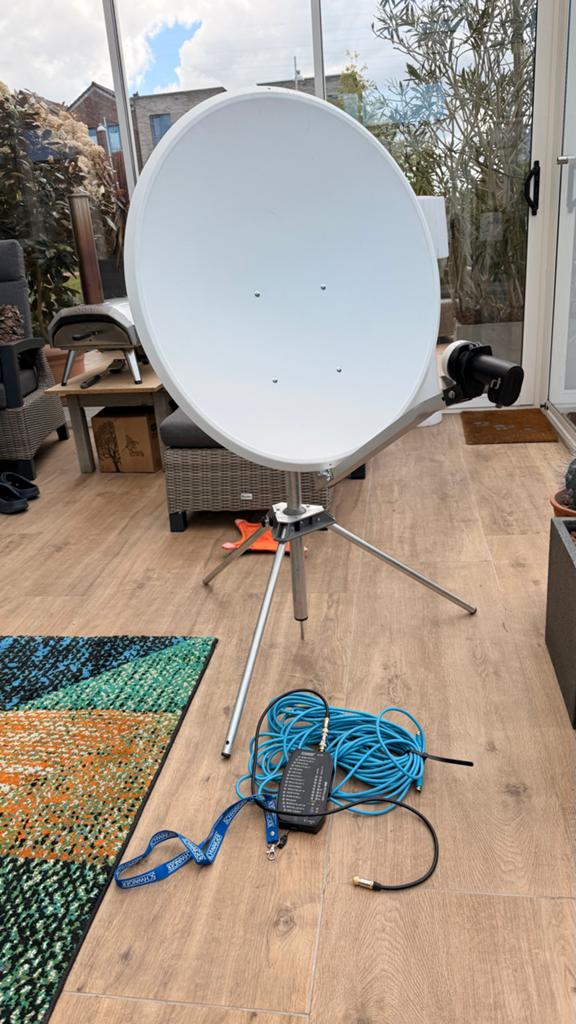 Alu high resolution schotel 65 cm, Ophalen of Verzenden, Gebruikt