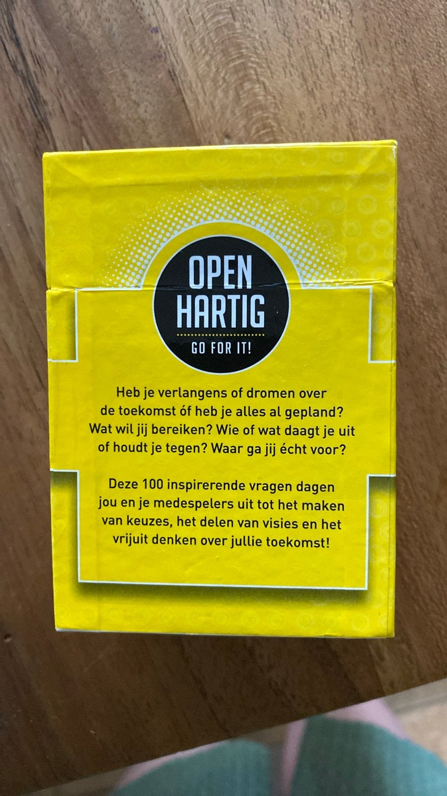 Open Hartig: Go For It! - Inspirerend Vragenspel, Drie of vier spelers, Verzenden, Zo goed als nieuw