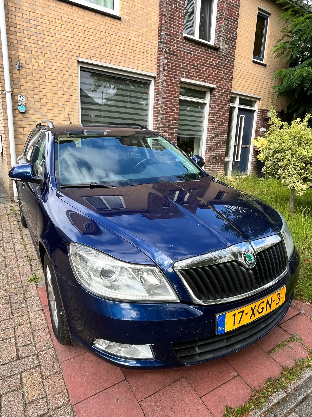 Skoda Octavia 1.2 TSI Combi 2012 Blauw, Auto's, Skoda, Voorwielaandrijving, Stof, Zwart, 4 cilinders