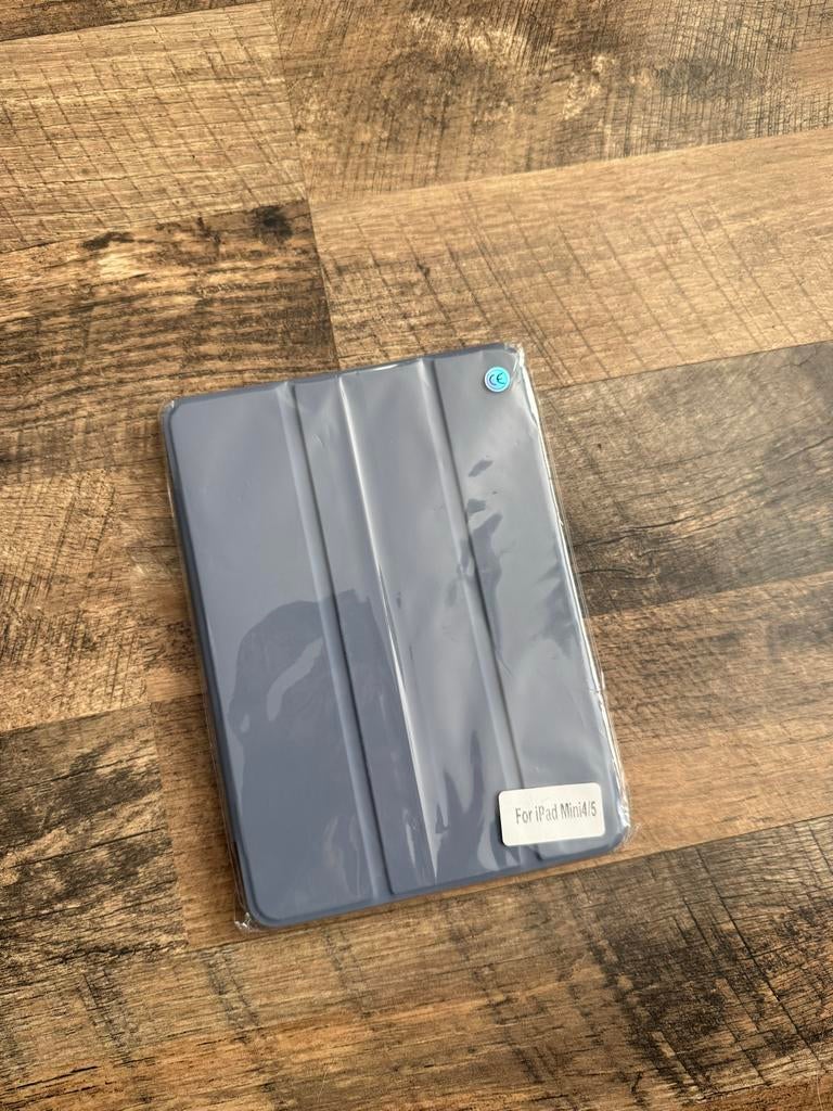 Nieuwe Hoes voor iPad Mini 4/5 - Grijs, Ophalen of Verzenden, Nieuw, 7 inch of minder, Bescherming voor- en achterkant