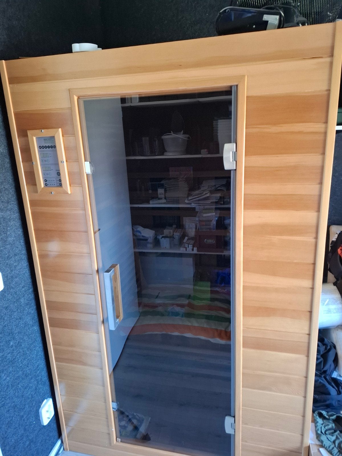 2 persoons infrarood sauna, Ophalen, Zo goed als nieuw, Infrarood, Complete sauna