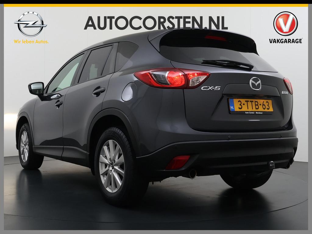 Mazda CX-5 2.0I 165PK Leder+Verwarmd Navi Bluetooth Ecc Crui, Auto's, Mazda, Voorwielaandrijving, Euro 5, 4 cilinders, Bedrijf