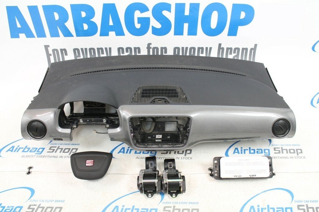 Airbag set - Dashboard zwart grijs Seat MII (2011-2016), Gebruikt, Ophalen of Verzenden