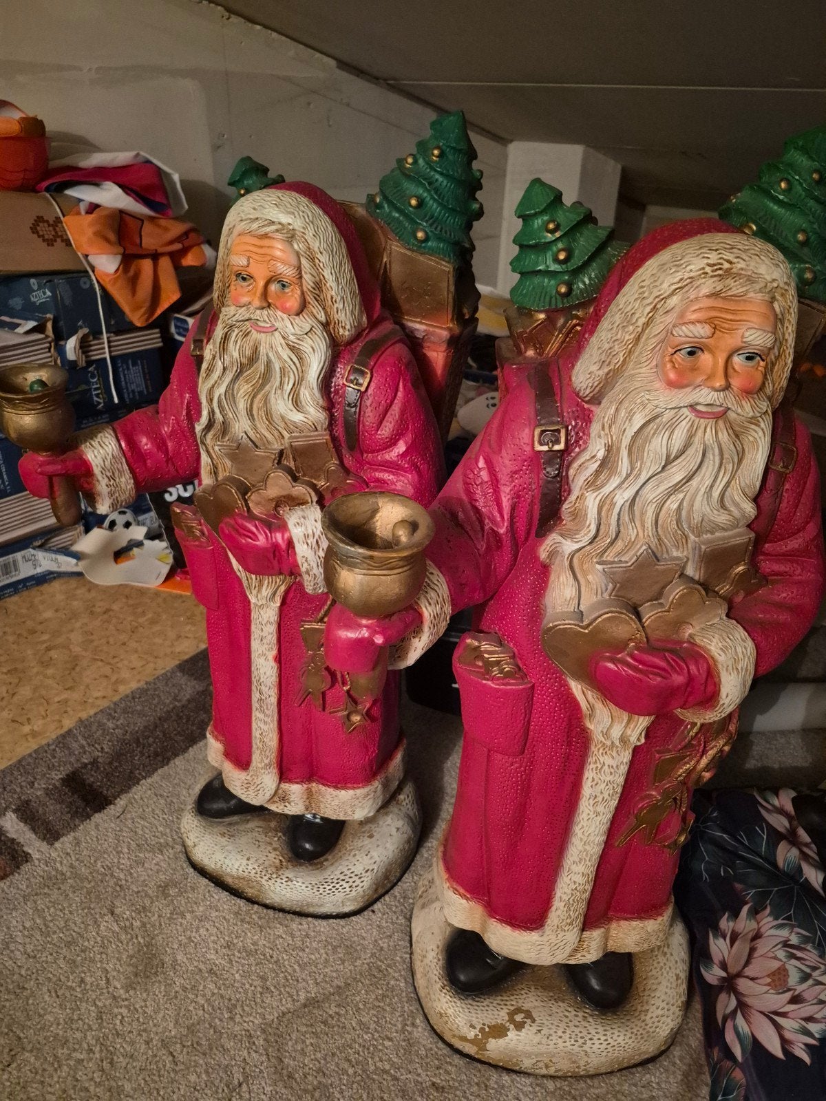 POLYESTER KERSTMANNEN, Ophalen, Gebruikt