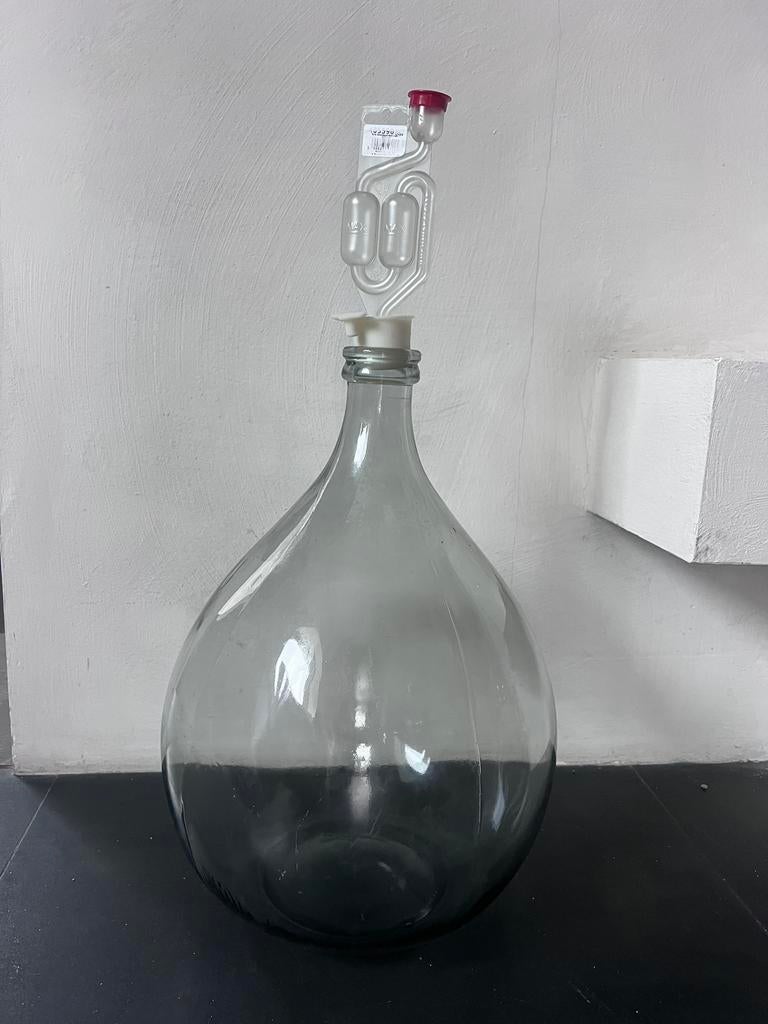 Grote vaas/flestuintje / wijnballon /ambrosio 10 liter, Huis en Inrichting, Woonaccessoires | Vazen, Ophalen, Zo goed als nieuw