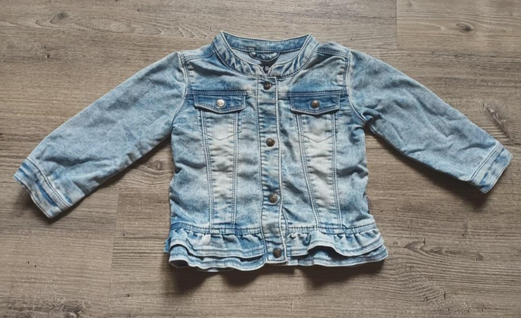 Leuk spijkerjasje maat 86, Baby Blue, Zo goed als nieuw, Jasje, Verzenden