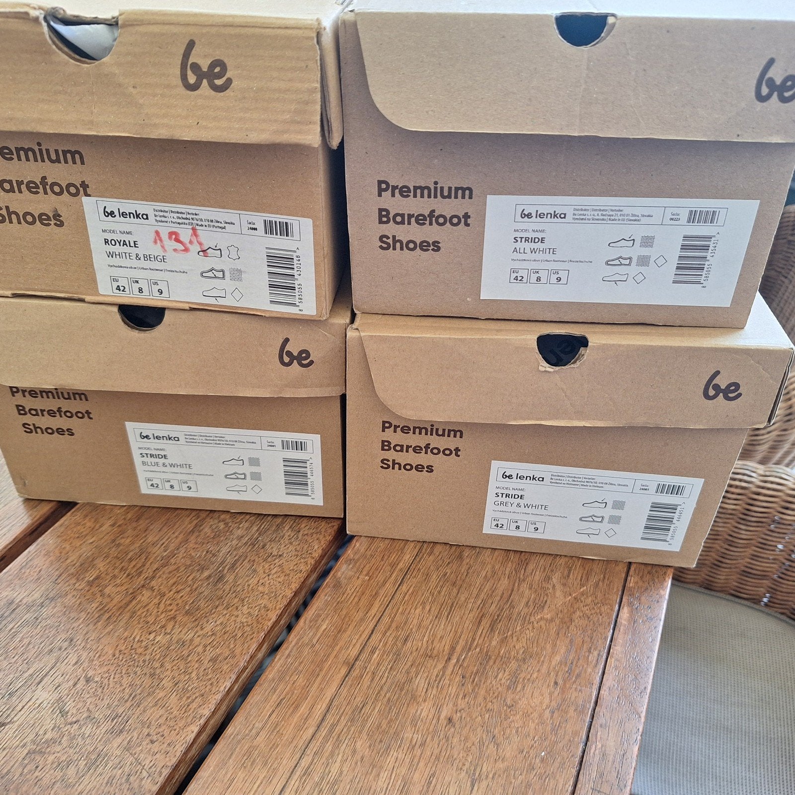 Barefoot Be Lenka mt 42, 4 paar, Ophalen of Verzenden, Nieuw, Overige kleuren