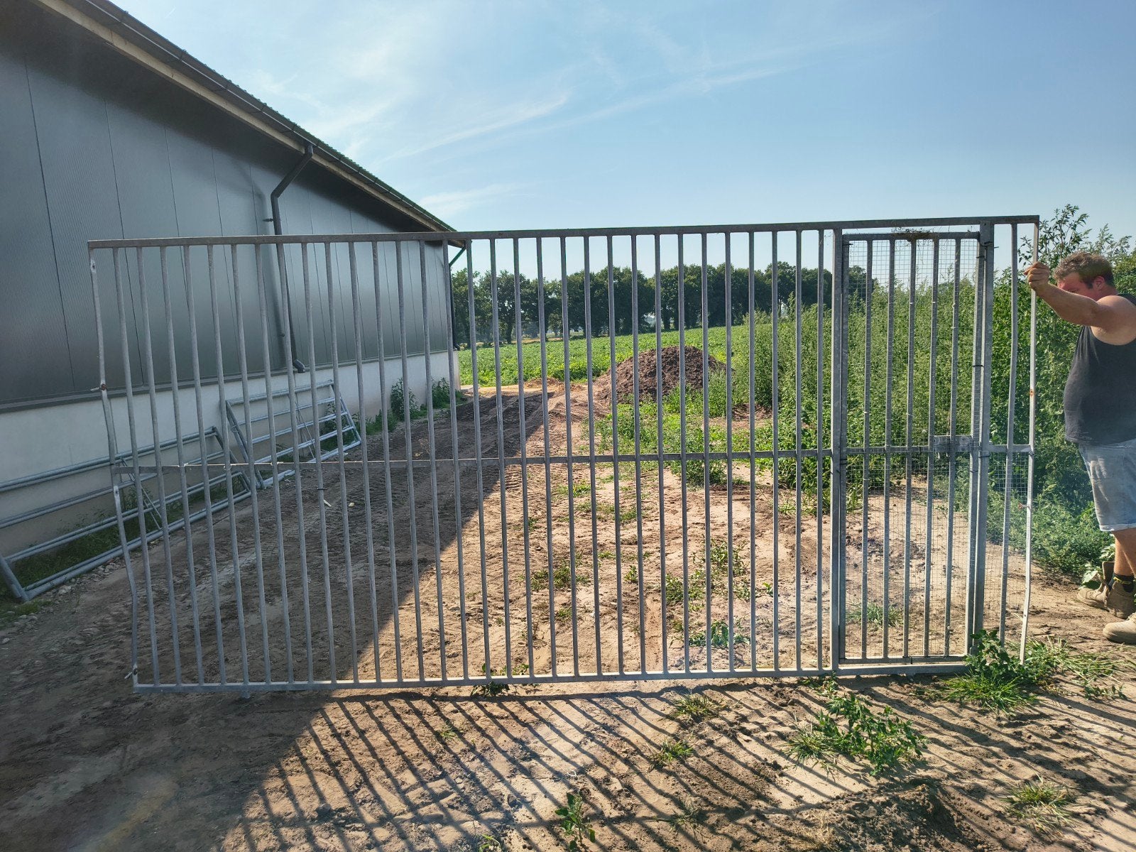 gegalvaniseerd hek voor kennel ect..., Ophalen, 110 cm of meer, 100 cm of meer