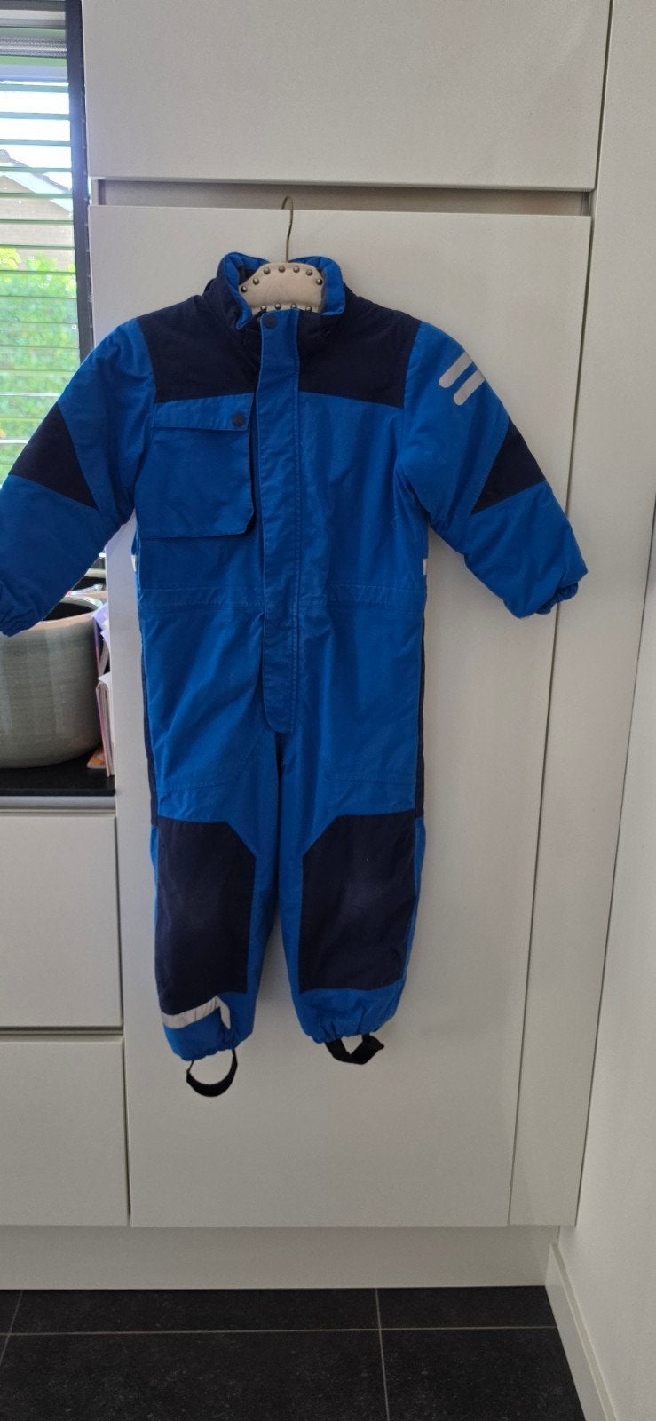 H&M Blauw Winterpak/Skipak jongen Maat 110 (4-5Y), Ophalen of Verzenden, Gebruikt, H&M, Jongen of Meisje