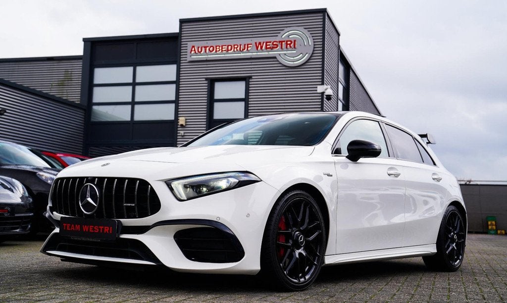 Mercedes-Benz A-klasse AMG 45 4MATIC+ Premium Plus | Panoram, Automaat, Gebruikt, 4 cilinders, Wit