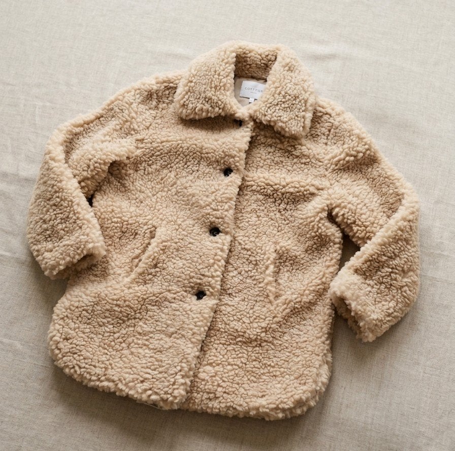 Costes Basic teddy jas maat L, Beige, Maat 42/44 (L), Zo goed als nieuw, Ophalen