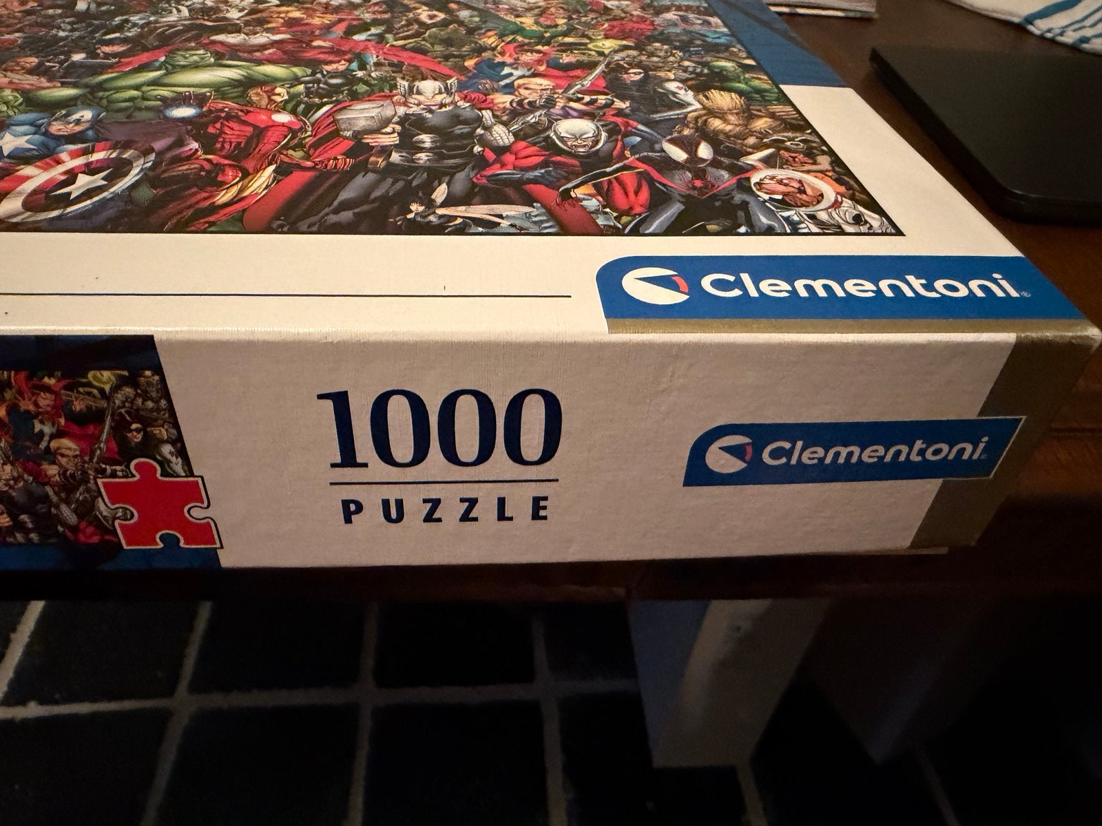 Marvel Impossible Puzzle 1000 stukjes Clementoni, Ophalen of Verzenden, 500 t/m 1500 stukjes, Zo goed als nieuw